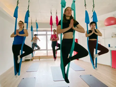 ☐ Aerial Yoga Advanced Workshop, So, 10:00-12:00 @ Studio Herzschlag