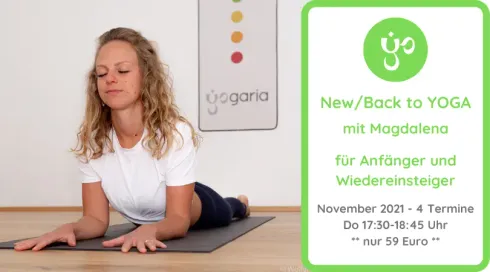 New/Back to Yoga (November) @ Yogaria