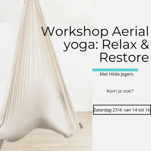 Workshop Aerial yoga: Relax & Restore 27/4 @ Yogalovers