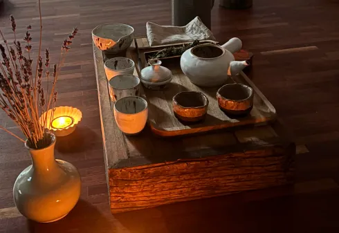 MEDITATIVE TEA CEREMONY AND RESTORATIVE YOGA @ Ljus Studio