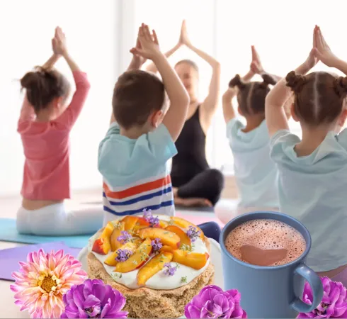 Kids DaYo "Dance & Yoga"  und Blumenarmbändchen basteln bei Kakao & Kuchen @ zebraherz