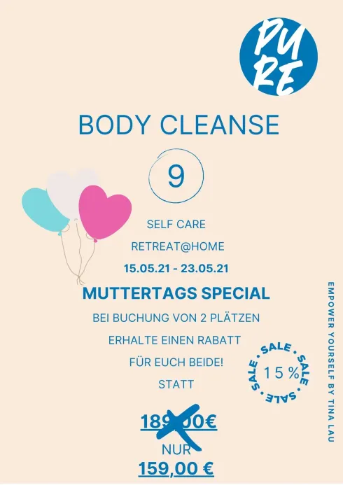 Body Cleanse - Pure Full Body Reset  @ YOGAWOMAN I YOGA MAMI & ME