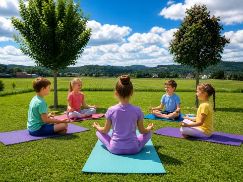Kinderyoga - Sommer, Sonne, Yogaposen @ t-base Trainingscenter Sport & Fitness