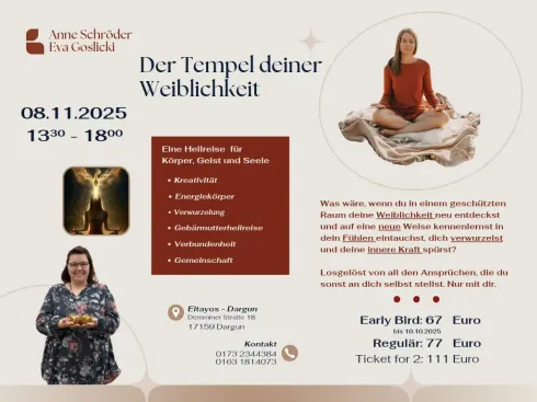 🌸 Der Tempel deiner Weiblichkeit – Eine Heilreise zu Körper, Geist und Seele @ ELTAYOS - Yoga, Tanz & Mehr