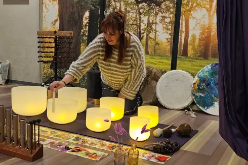Soundbath in het doek @ Kazerne12