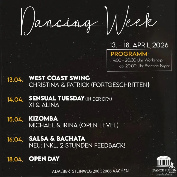 Dancing Week - Kizomba Practice Night @ Dance Fusion Aachen