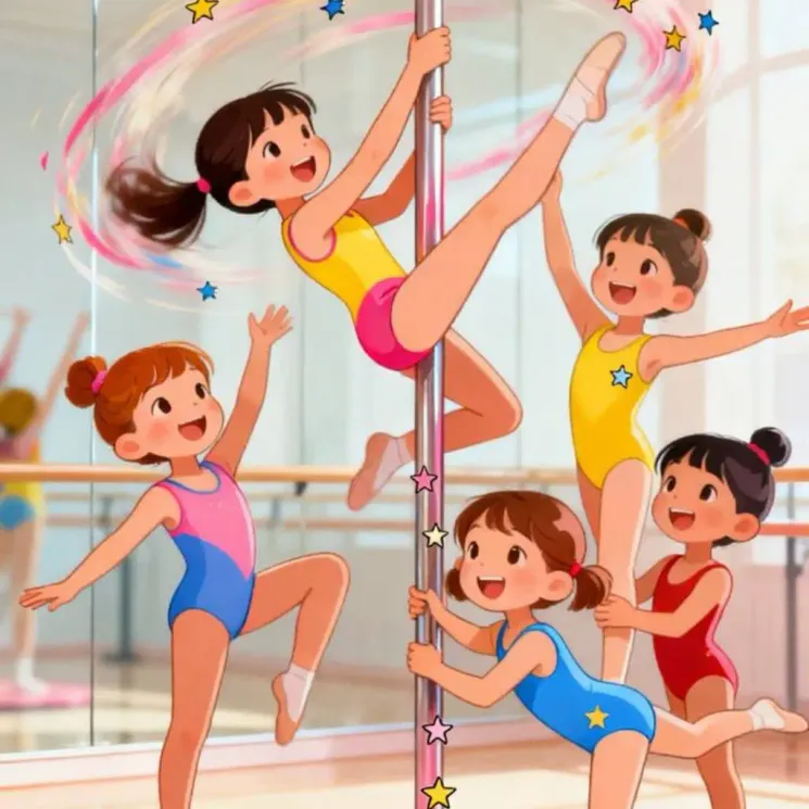 🌟 Kids Pole Akrobatik – Bewegung, Spaß & Selbstvertrauen 🌟 @ Rise & Flow Pole Studio