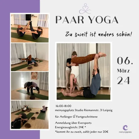 Paar Yoga @ meinyogaplatz Leipzig
