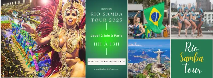 Réunion d'information Carnaval de Rio Samba Tour 2025 @ Ecole Davina Samba
