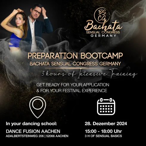 Bachata Sensual Congress Preparation Bootcamp & SaBaKiz Practice Night @ Dance Fusion Aachen