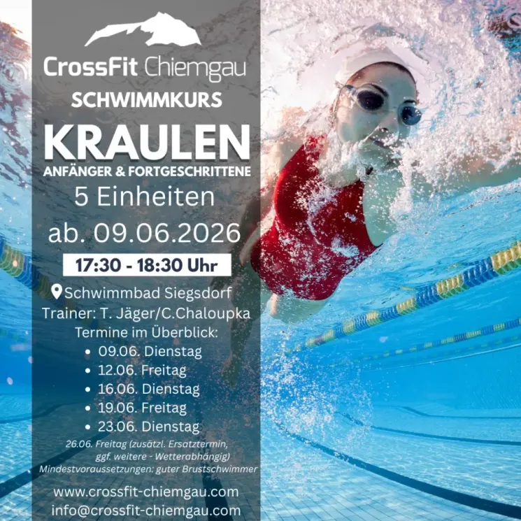 Schwimmkurs Kraulen im Freibad Siegsdorf @ CrossFit Chiemgau