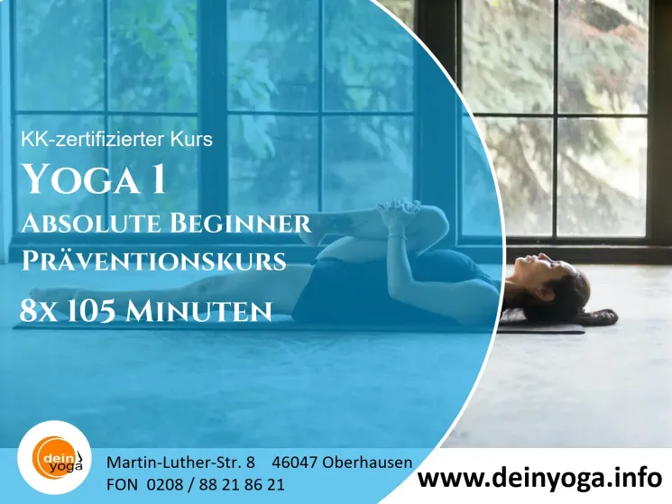 Präventionskurs "Yoga 1" Oktober 24 - Absolute Beginner @ deinyoga oberhausen