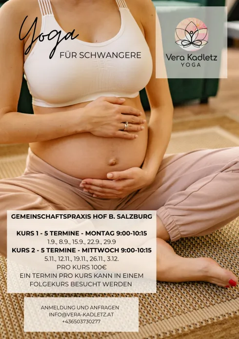 Schwangerenyoga in der Gemeinschaftspraxis Hof @ Vera Kadletz Yoga