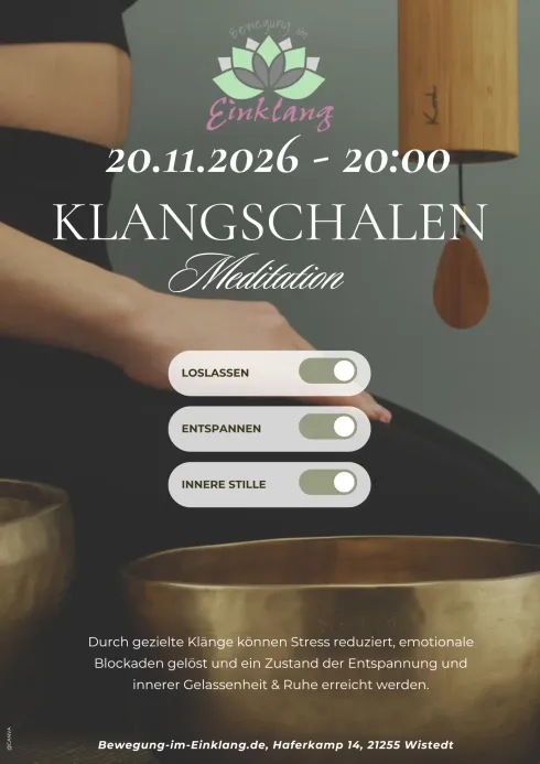 Klangschalen Meditation @ Bewegung im Einklang | online & in Wistedt