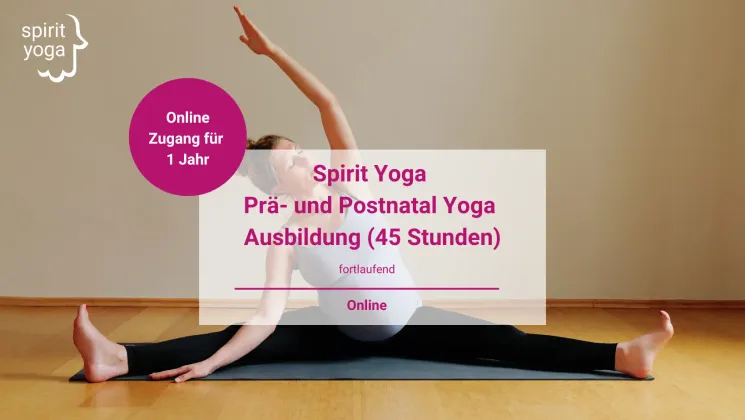 Livestream Prä-und Postnatal Online-Ausbildung 28. September 2024 von 10  bis 16 Uhr via Zoom @ Spirit Yoga Teacher Training