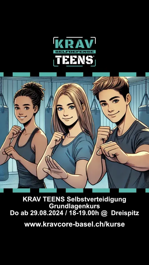 KRAV TEENS Selbstverteidigung - Grundlagenkurs @ KRAV CORE Basel