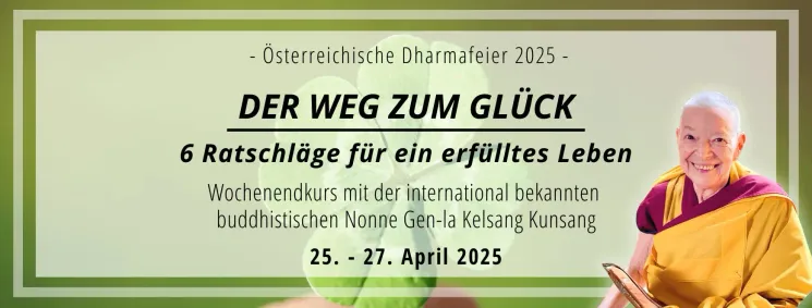 Online | Der Weg zum Glück - 6 Ratschläge für ein erfülltes Leben @ Kadampa Meditationszentrum Österreich