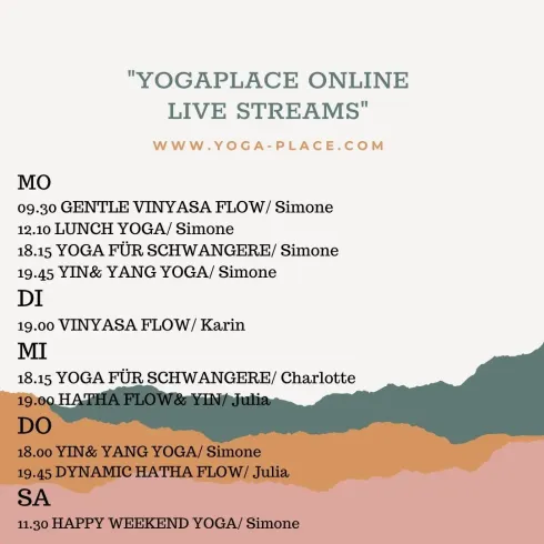 YIN& YANG YOGA// ONLINE LIVE STREAM @ YOGAPLACE