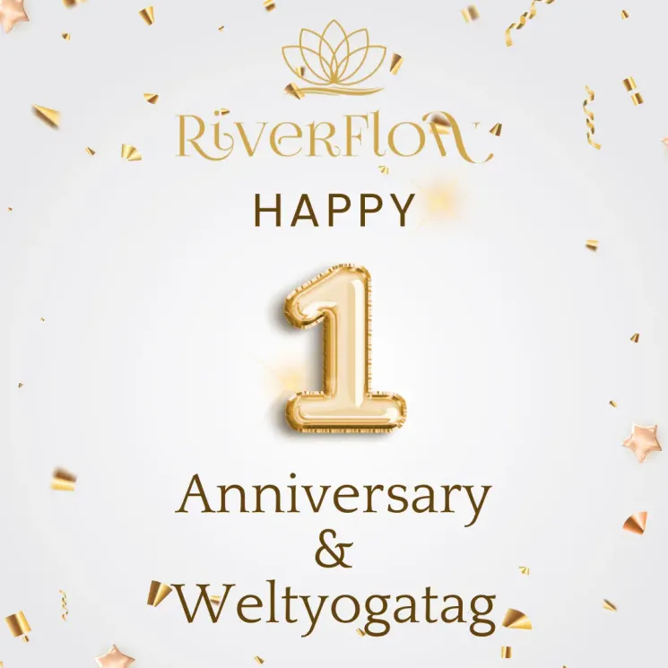 Feiere 1 Jahr Riverflow Yoga und den Welt-Yogatag mit uns: Yoga und Meditation auf Spendenbasis @ Riverflow Yoga