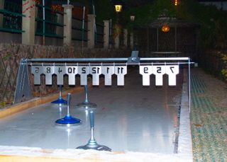 Eisstockbahn an der Alten Donau
