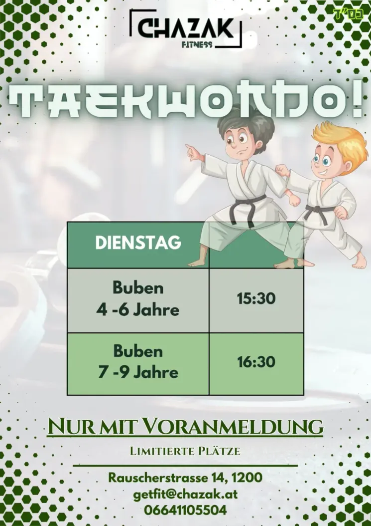 Taekwondo 7-9 Jahre @ Chazak Fitness