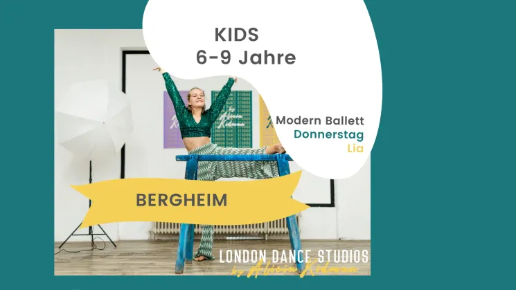 KIDS Bergheim, Modern Ballett für 6-9-Jährige mit Lia, 14 EH, Wintersemester @ London Dance Studios