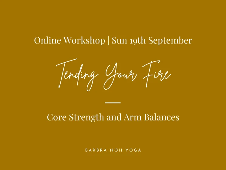 Tending Your Fire: Core Strength and Arm Balances  @ Barbra Noh Yoga