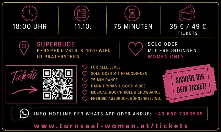 Musical Dance Night by Josephine Kindl - Superbude @ Turnsaal Konzept KG