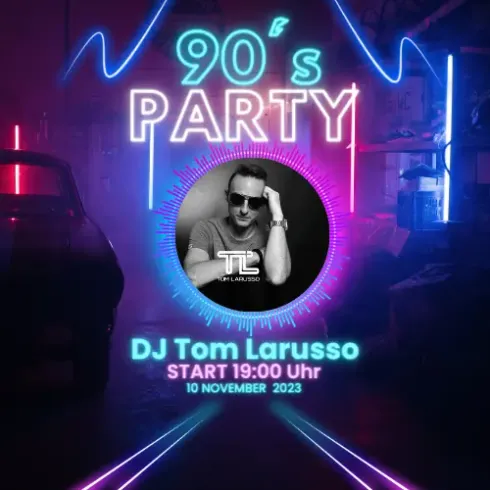 90er Jahre Party mit DJ Tom Larusso @ Stefan Job - Physiotherapie, Sport und Gesundheit GmbH