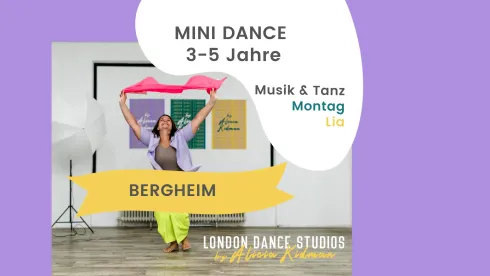 MINI Bergheim: Musik & Tanz für 3-5 Jährige mit Lia; Wintersemester 2023 @ London Dance Studios
