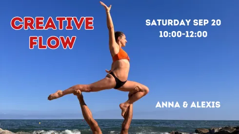 Creative Acroyoga Flow with Anna & Alexis: whips & funky transitions @ Acroyoga Vienna