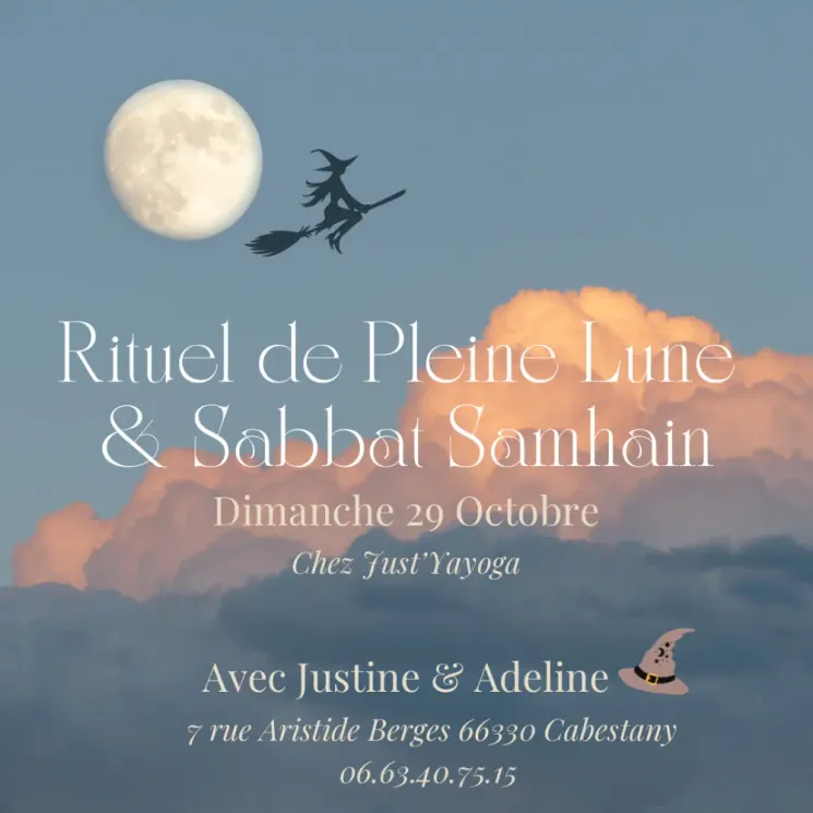 Rituel de pleine lune et Sabbat samhain @ (churned) Just'Yayoga