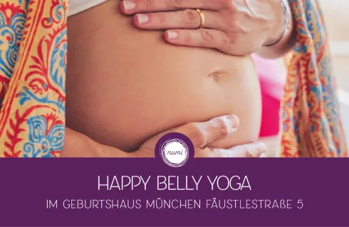 Schwangerschaftsyogakurs: »Happy Belly« |ab August | Geburtshaus München @ Studio numi | Westend |Geburtshaus München