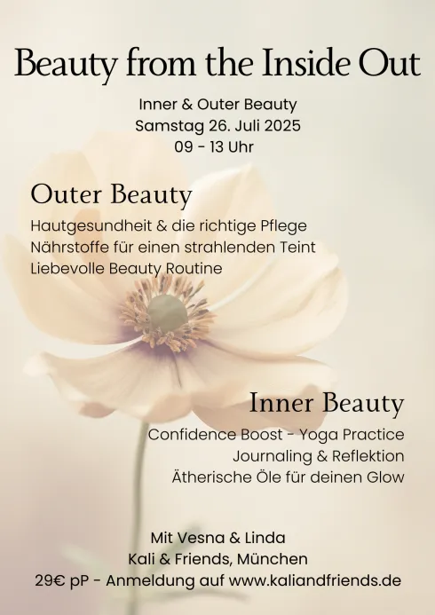 Beauty from the Inside Out @ Kali & Friends