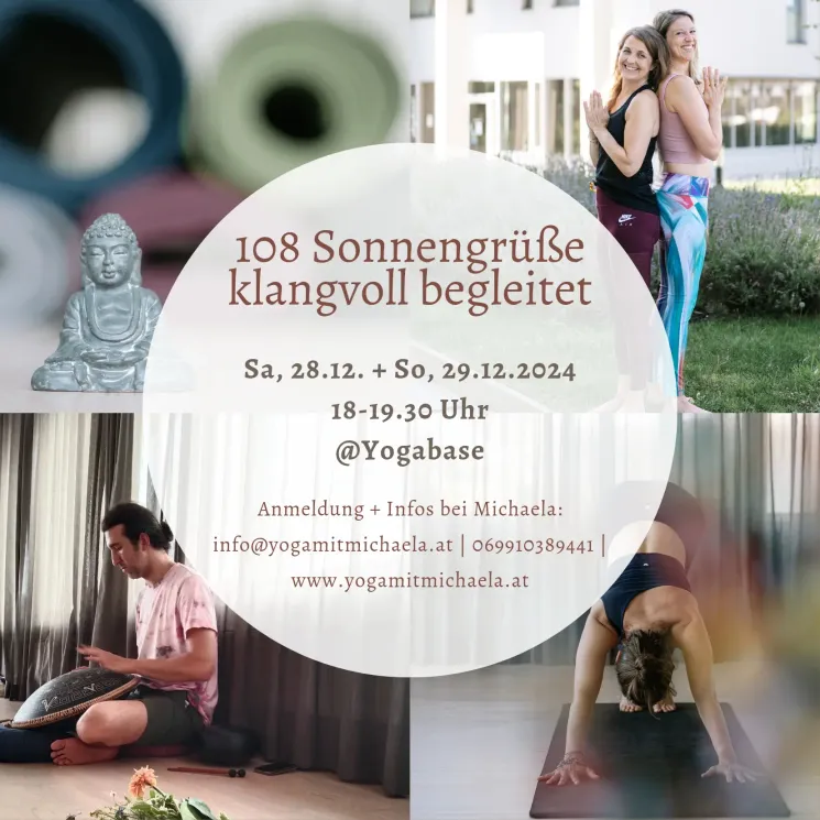 108 Sonnengrüße zum Jahreswechsel klangvoll begleitet @ Yoga mit Michaela