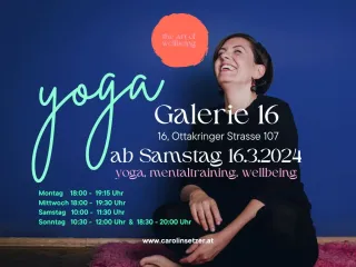 THE ART OF WELLBEING yoga, mentaltraining, retreats @ GALERIE 16 1160 Wien