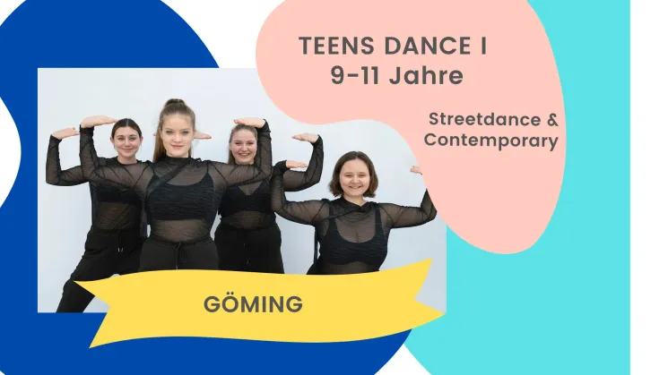 TEENS Göming: Streetdance & Contemporary für 9-11 Jährige, 14 EH (inkl. Probe und Aufführung), Sommersemester 2023 @ London Dance Studios