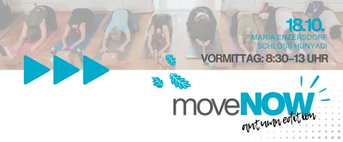 moveNOW autumn edition Vormittag – 18. Oktober 2026 Yoga · Pilates · Barre & mehr @ Die Yogaboutique