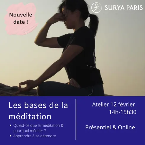 Atelier - Les bases de la méditation @ Surya Paris