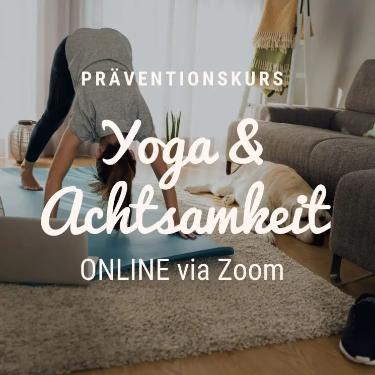 HATHA YOGA & ACHTSAMKEIT Mo19 / Online-Präventionskurs Frühjahr 21 @ Yoga im Hof