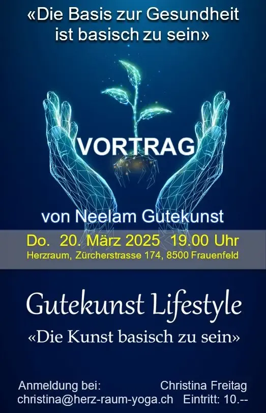 Vortrag: "Die Basis zur Gesundheit ist basisch zu sein" @ herz-raum-yoga