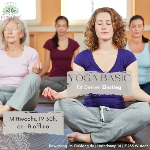 Yoga für Einsteiger online @ Bewegung im Einklang | online & in Wistedt