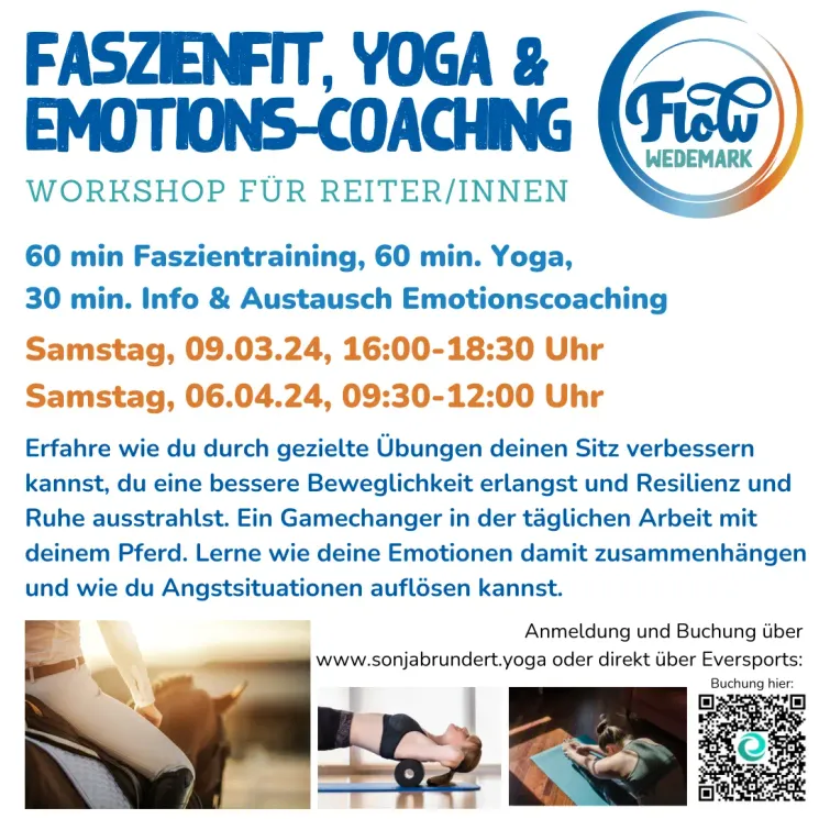 Faszienfit, Yoga und Emotionscoaching für Reiter/innen @ Sonja Brundert Yoga