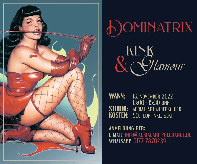 Burlesque Workshop Dominatrix – Kink n‘ Glamour in Quierschied @ Aerial Art Poledance