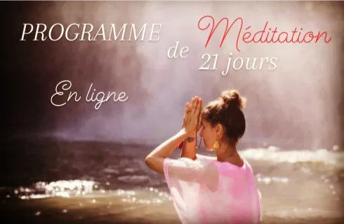 Programme de méditation de 21 jours : Mantrathérapie @ Laetitia Camilleri
