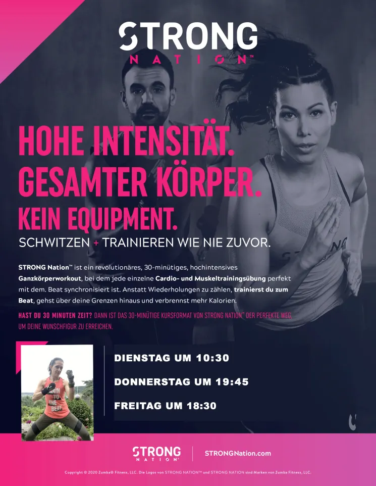 STRONG Nation - Online Kurs mit ZOOM @ StayFit&Happy - Dance & Fitness
