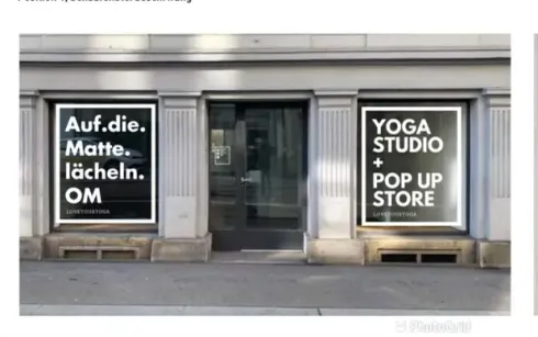Auf. die. Matte. lächeln. OM. YOGA STUDIO