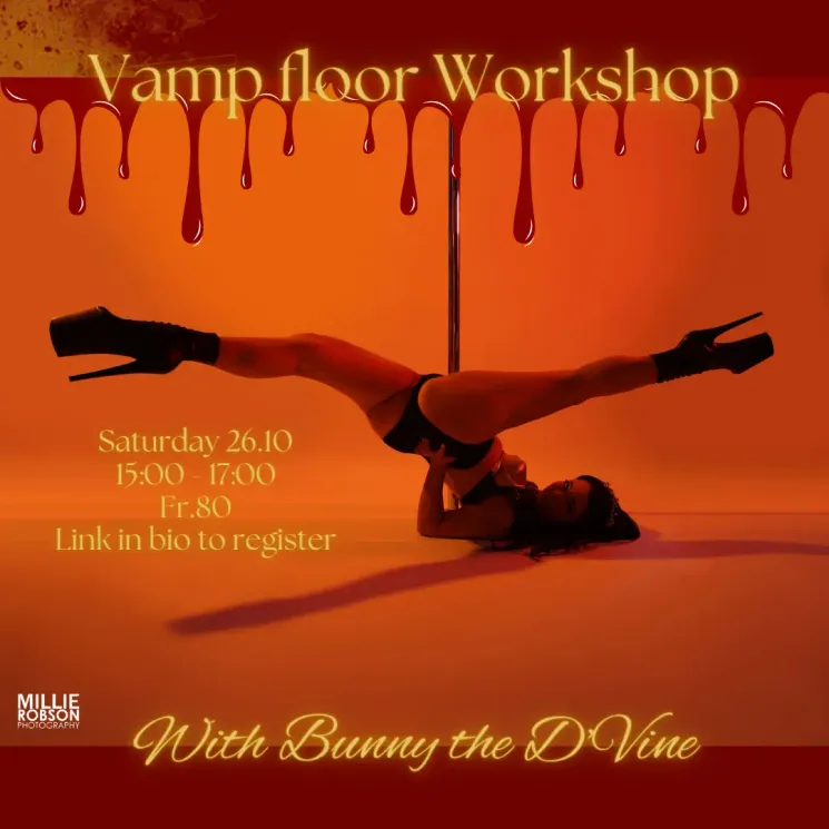 Vamp floorwork with Bunny @ The D'Vines Burlesque