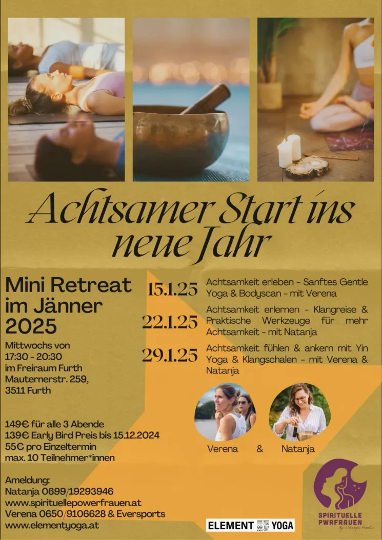  Mini-Retreat: Achtsamer Start ins neue Jahr 2025 @ Element Yoga