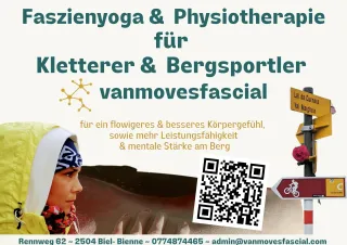 Faszienyoga Yoga am Bielersee Physiotherapie Physio Remote Kletterphysiotherapie - vanmovesfascial
